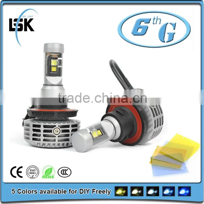 Popular led headlight G6 without fan design h13 car led headlight all in one car light