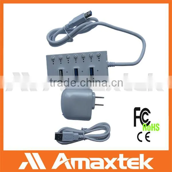 High quality super speed 7 Ports usb3.0 hub driver with switch