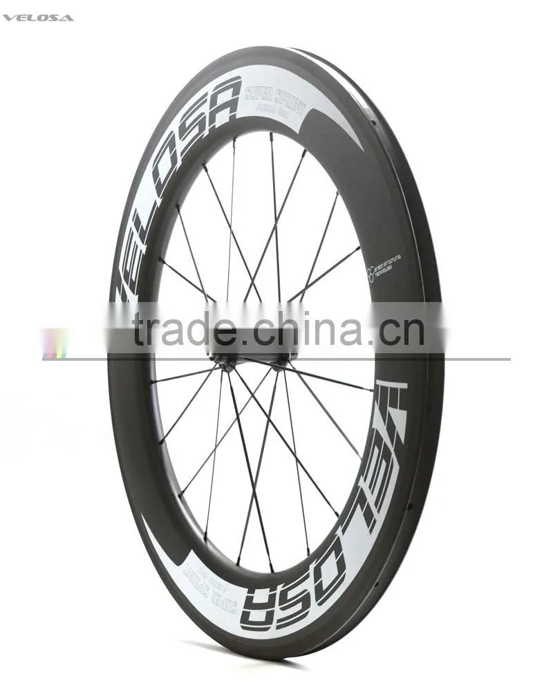 Velosa logo Straight Pull 88mm Clincher Road Carbon Bike wheels Racing Bicycle carbon Wheelset Bitex R51 Hubs fast shipping!
