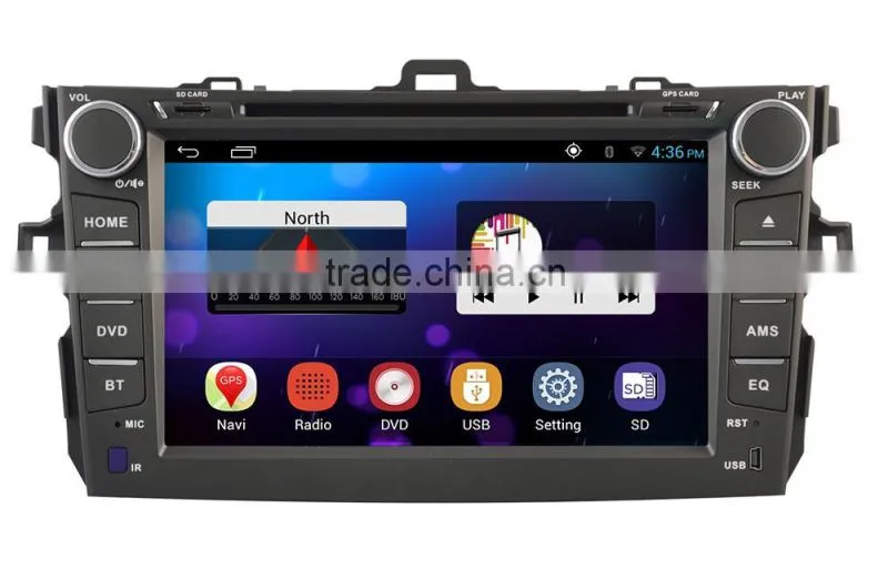 Factory price car 2 din dvd player for Toyota corolla