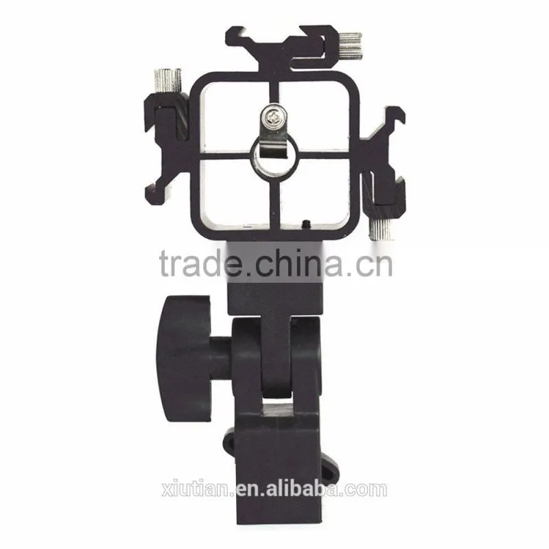 Professional 3 Way Flash Shoe Bracket/Umbrella Holder Light Three Hot Shoe Stand Mount