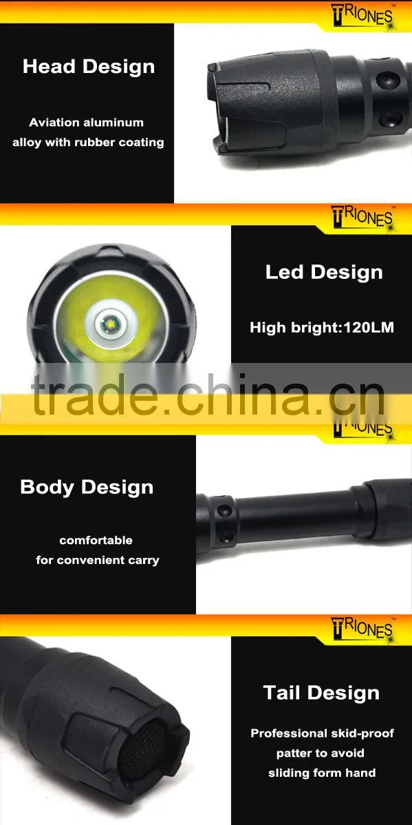 (120288) 2015 Portable aluminum alloy 2*AA led flashlight torch