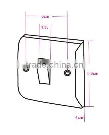 45A 1 Gang Wall Switch, single pole