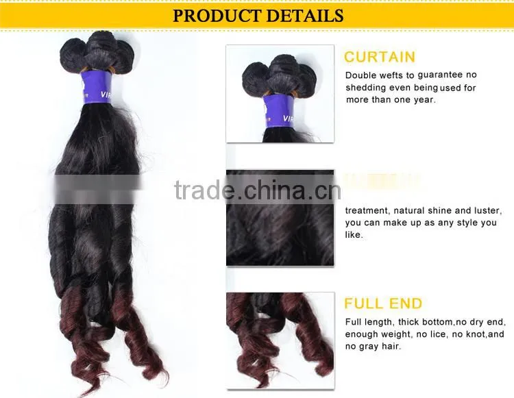 Factory custom SPRIAL CURL hair from malaysia