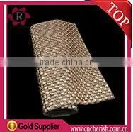 2016 Top Fashion Hot Fix Rhinestone Mesh Trimming 24 x 40cm for Decoration and Garment