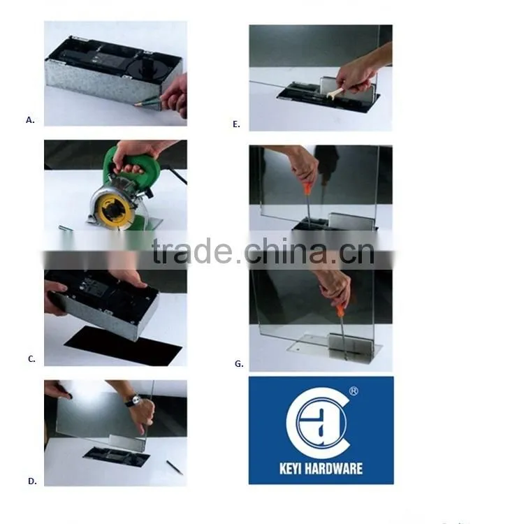 thin and beautiful floor hinge for 100kg glass door