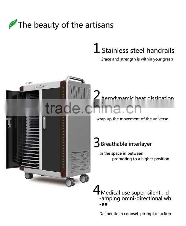 Hongkong anheli 8S security system protection charging ipad cart