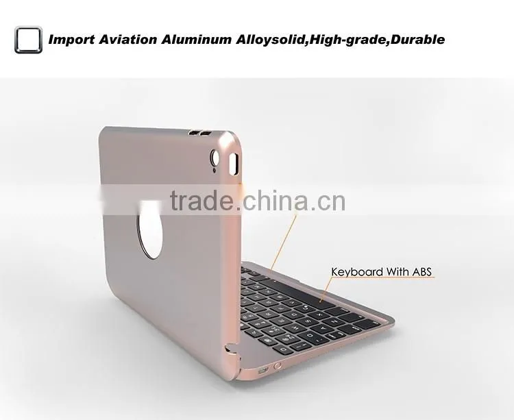 CE&FCCPassed factory supply backlit keys Bluetooth keyboard case for Min4 wireless clamshell Bluetooth keyboard case whosale
