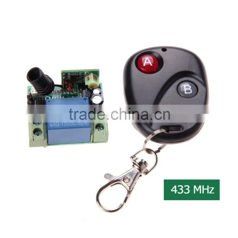 New Universal Wireless Remote Control Controller Switch 1 Single Channel DC12V 10A 433MHz Telecomando Transmitter with Receiver