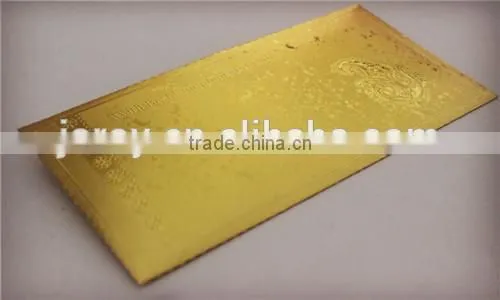 Gold Silver envelope Custom made gold foil India envelope