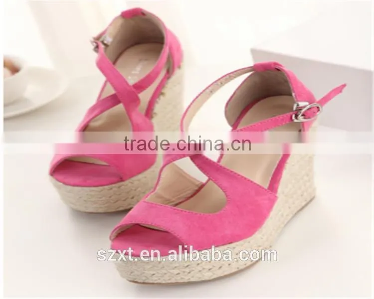 shoes factory china wedge shoes New design rubber wedge sandals