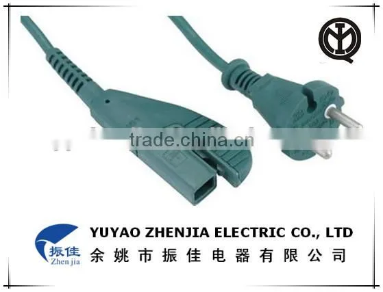 Two Pin Plug power cord with end for Italy