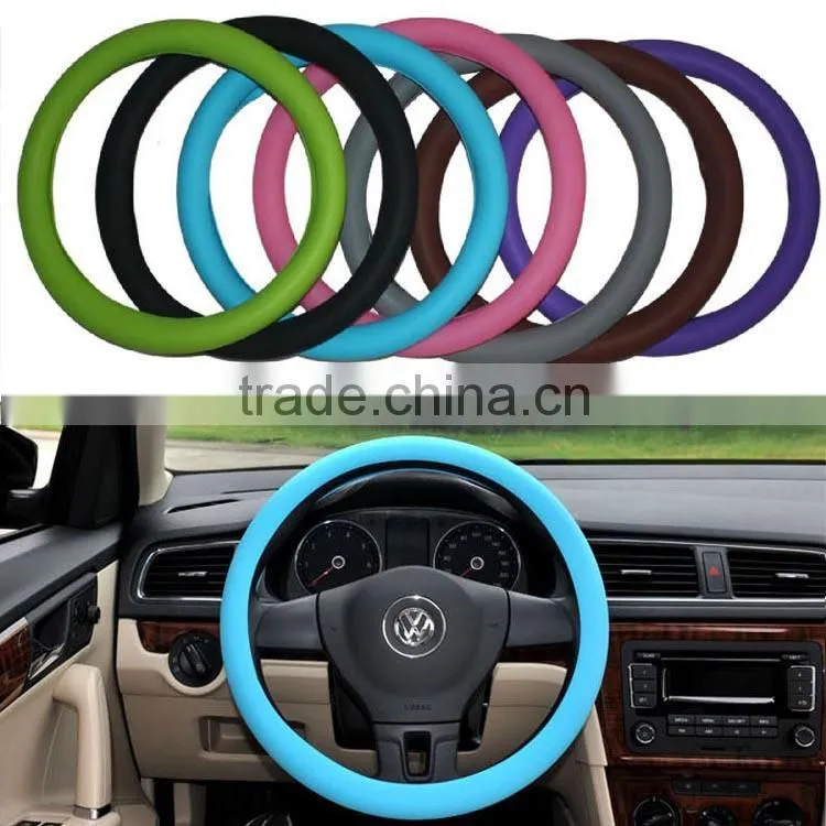 Colorful Auto Car Non-slip Silicone Interior Steering Wheel Cover