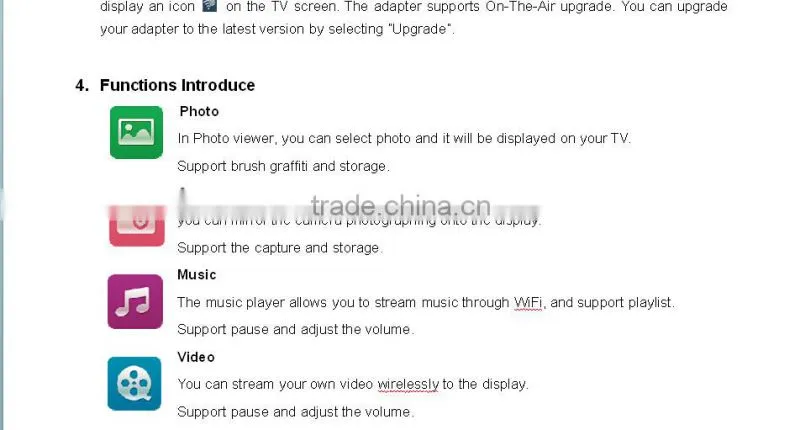 Airbridge WiFi HD Adapter+2 hdmi to hdmi full 1080P