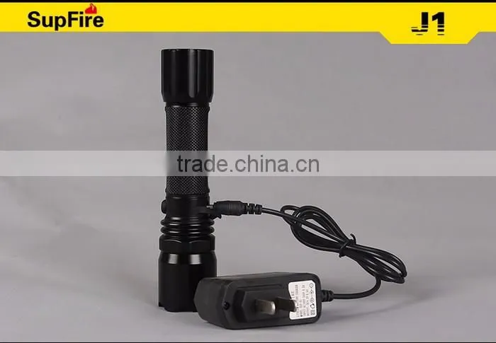 Supfire J1 Rechargeable 3W flashlight camping Led Torch