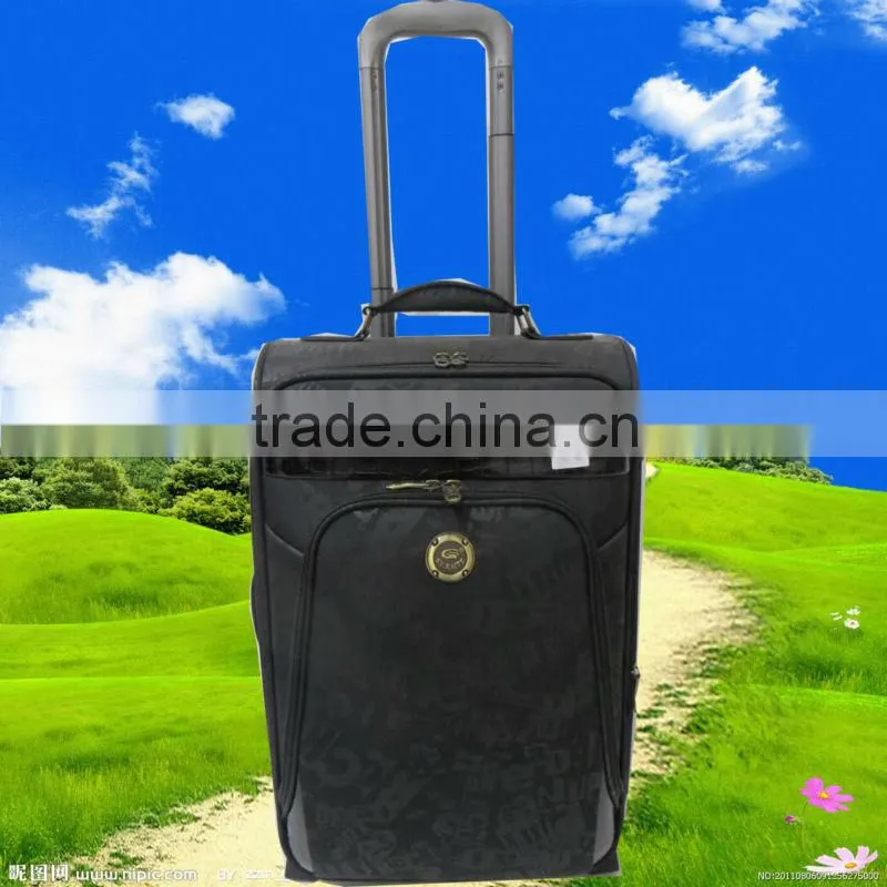 Newest aluminum trolly luggage set with pattern printed