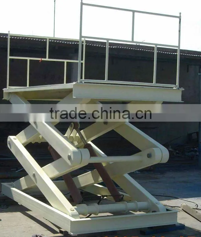 CE Approved utility cargo indoor scissor lift table/hydraulic stationary scissor lift