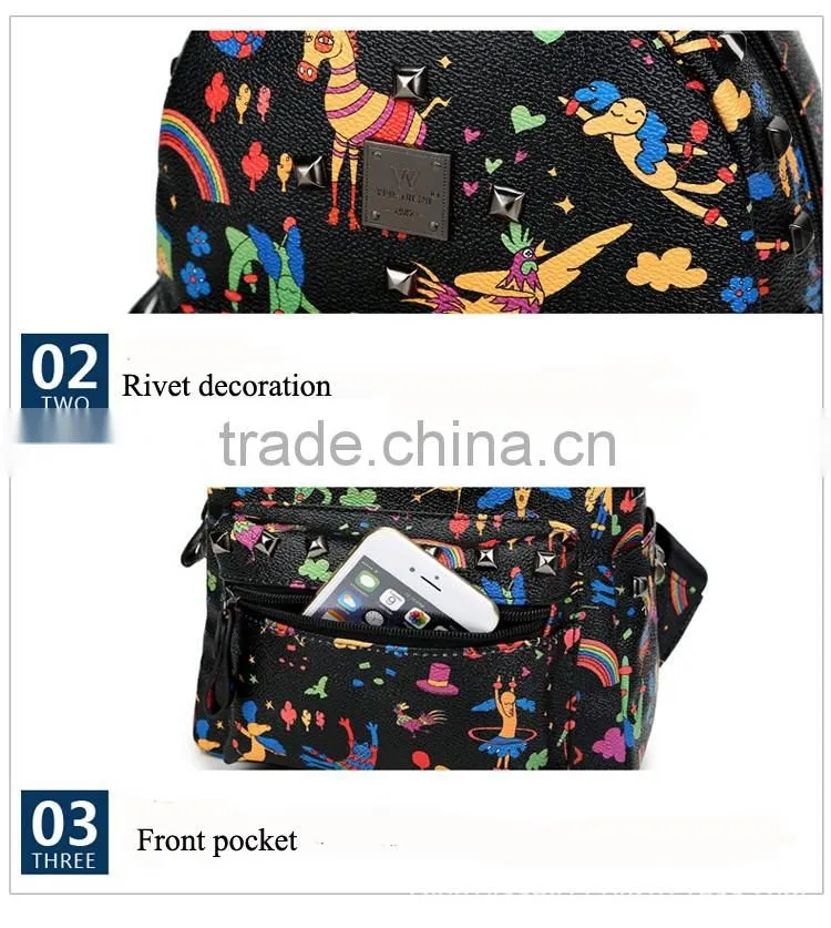 China suppliers wholesale custom deer design 3D print backpacks