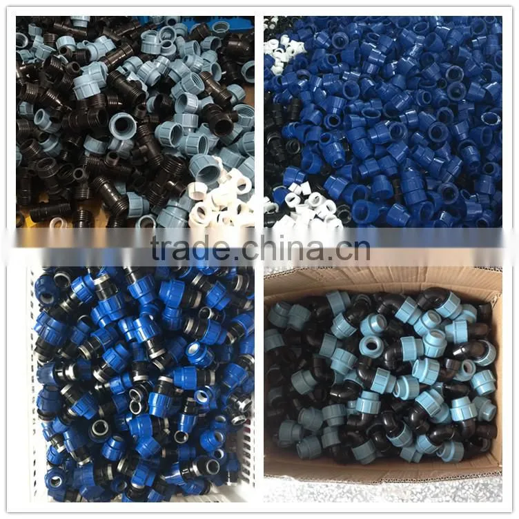 PN16 plastic pipe fitting for irrigation black pp compression male adaptor