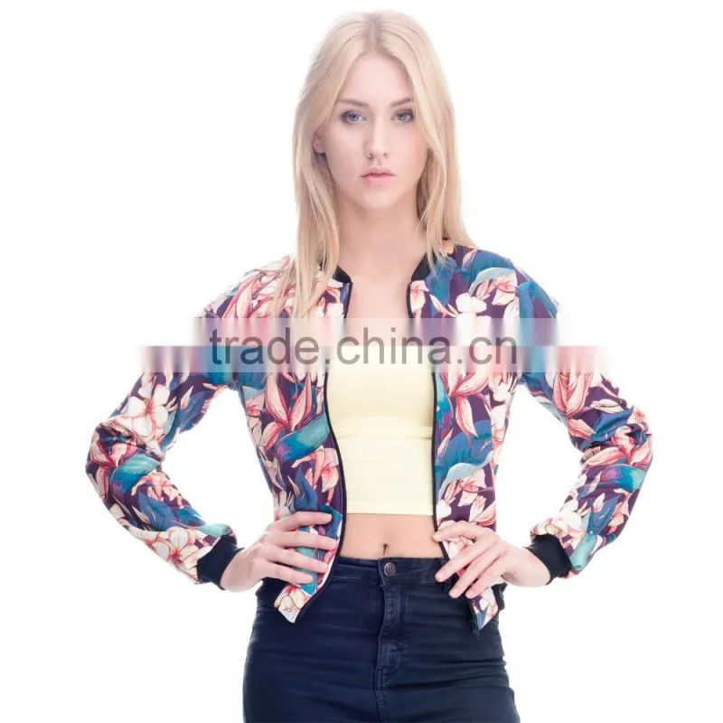 3D emoji printing hot fashion girl emoji bomber-jacket little moq to custom