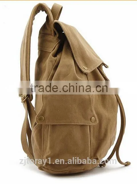 Fashion canvas school backpack bag