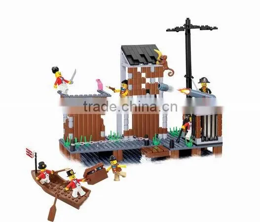 New 358pcs toy ABS plastic pirate toy marvel lasy toy bricks
