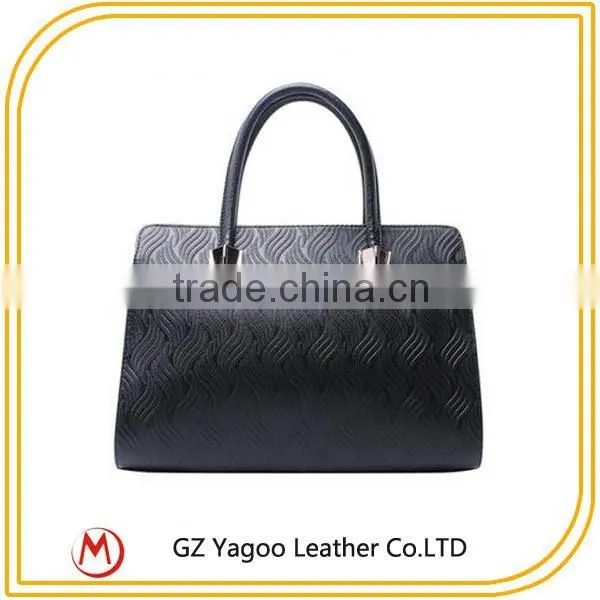 wholesale women popular fashion leather handbags with short and long srap