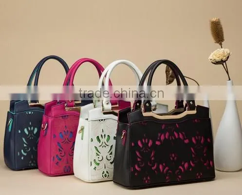 hollow out handbags retro flower carving bags fashion women handbags