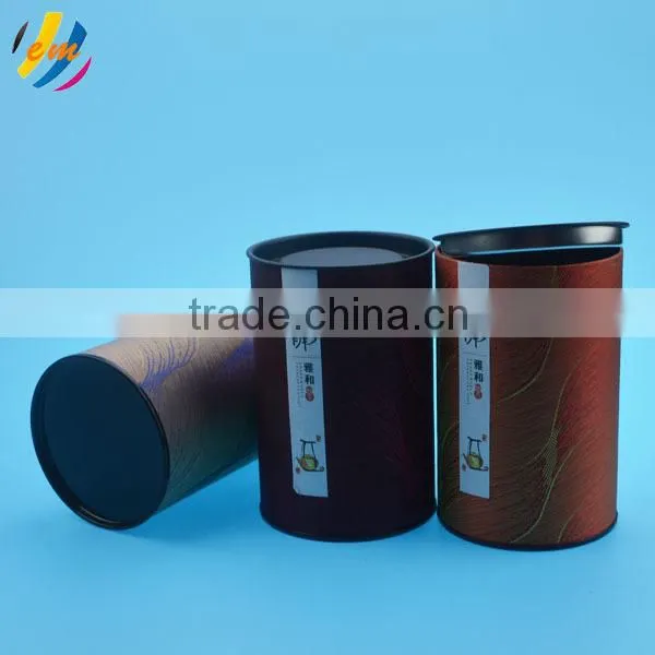 Round tea paper canister with custom printing