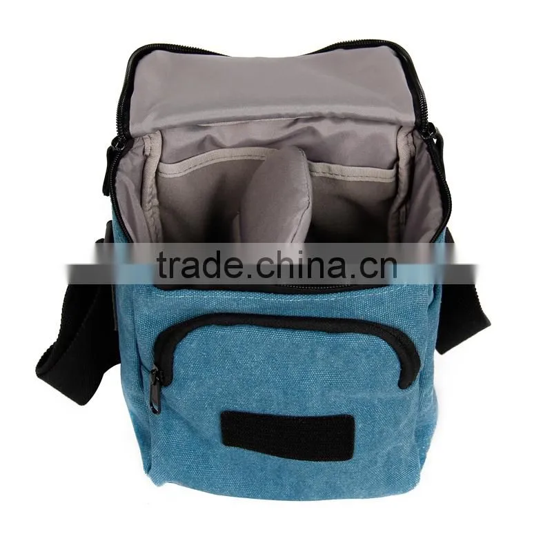 Besnfoto Pink Canvas Bag Medium Size DSLR Camera Shoulder Bag For Girls