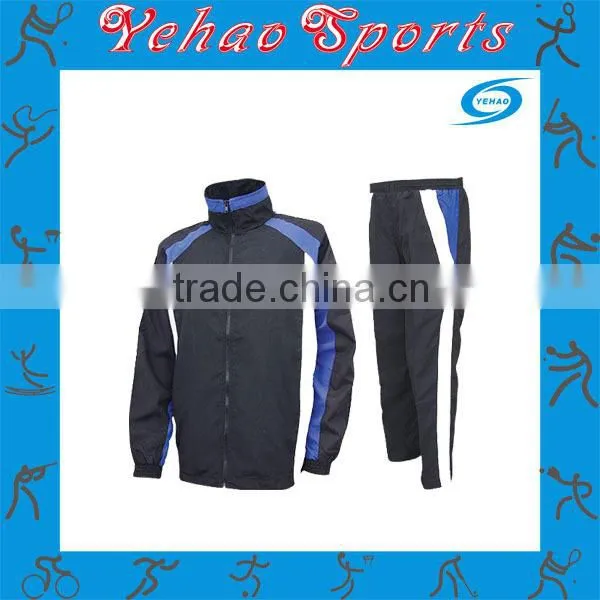 Tracksuit Customized Track Suit made by polyester and nylon with custom logo