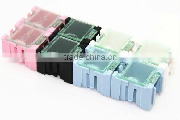 Flexible combinatio semi-transparent cover component storage box / Small parts storage cabinet