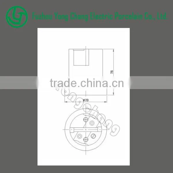 E27 Porcelain light bulb holder completed in specifications