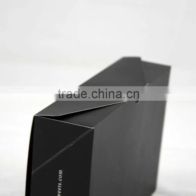 High quality black folded box