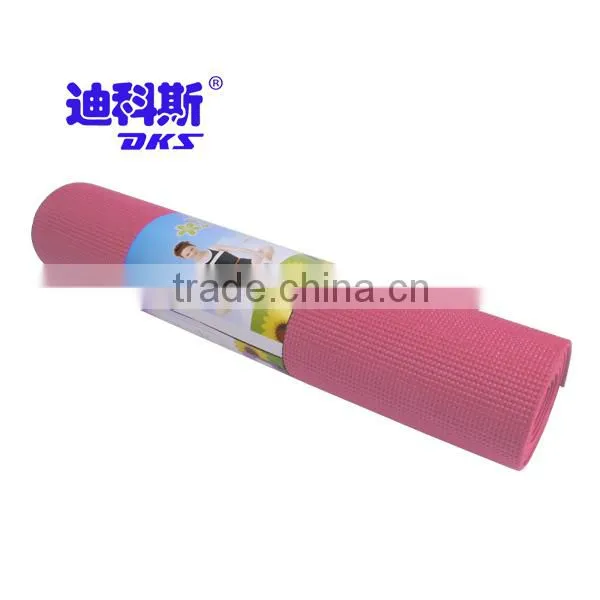 Pink Colored 4mm Yoga Mat PVC Material