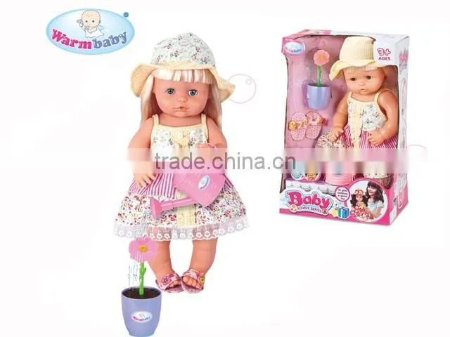 Inflatable doll,Vinyl doll,The doll with flower(when water ,the flower can grow up)