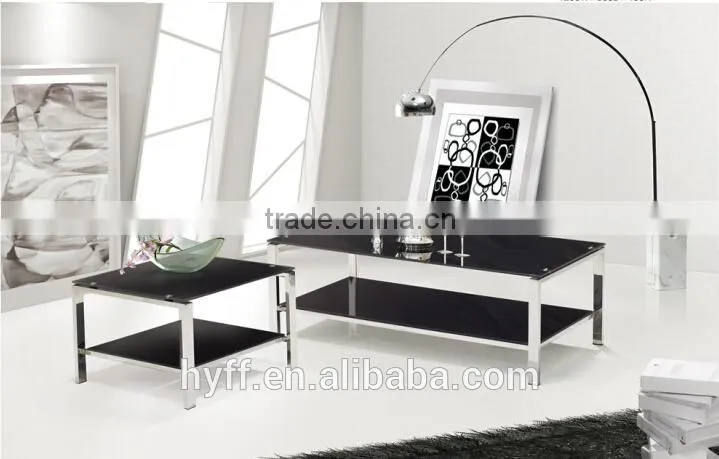metal coffee table,glass top coffee table,mirrored coffee table DJ003-1