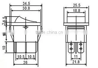 IRS-201-1A micro rocker switch mini rocker switch ul approved rocker switch(FBELE)