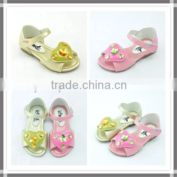 Hot sale latest fashion summer girls sandals 2014