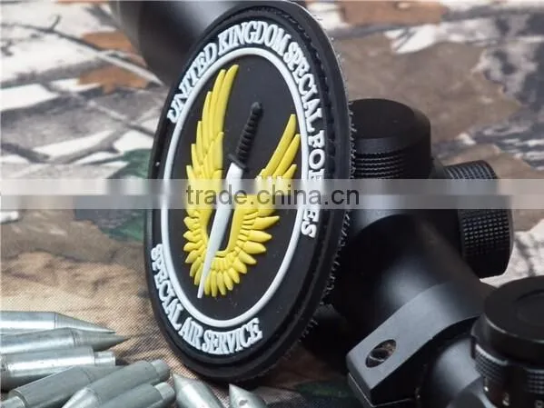 Top quality pvc rubber patch armband badge patches