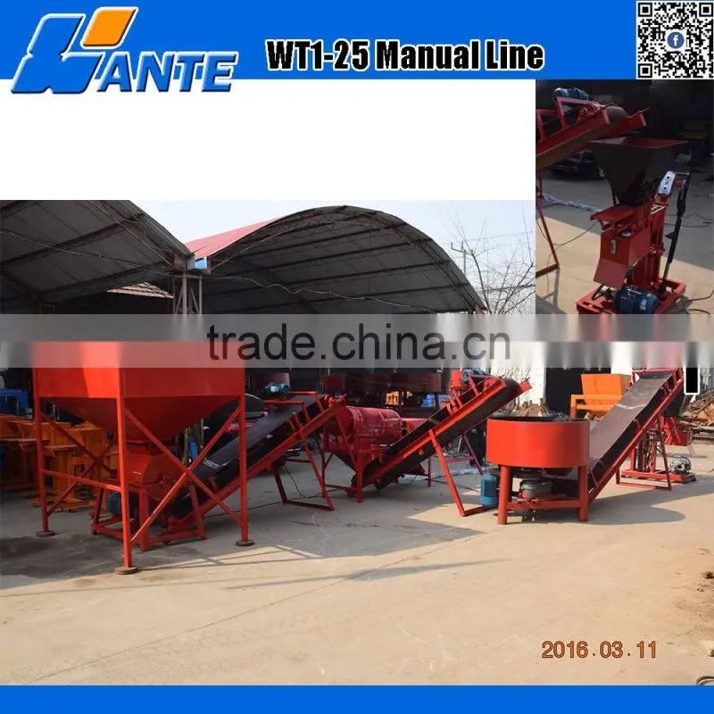 WT1-25 eco brick machine eco premium 2700 clay brick machine