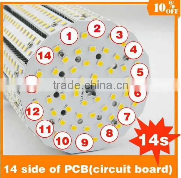2014 new design led corn light 80w led bulb E27 warm white AC100-240V