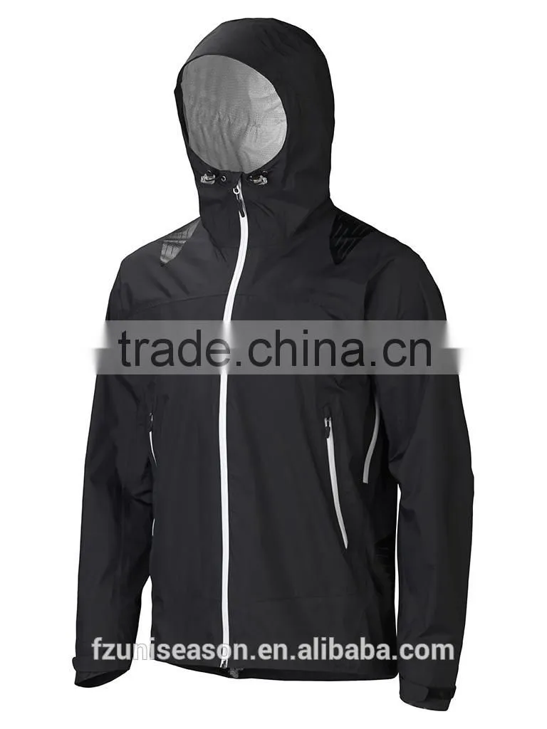 Waterproof lightweight nylon mens plain windbreakers jacket
