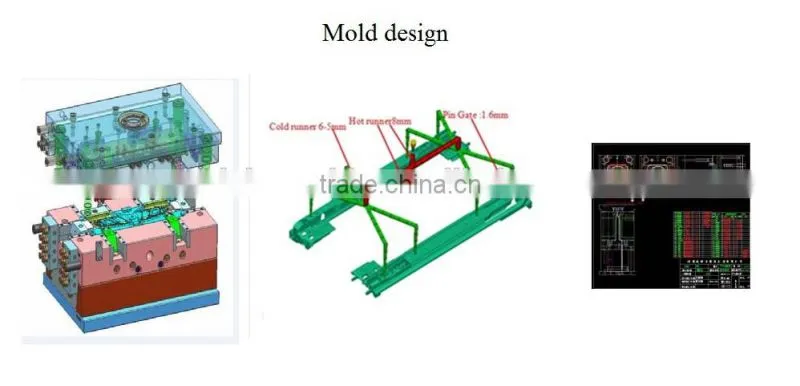 OEM factory Mini Plastic Fan Blade Mould with 3 Blades 4 Blades 5 Blades