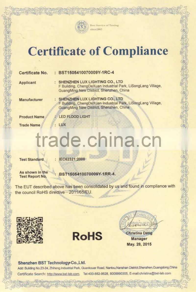 5 Years Warranty Promotion Price 2016 CE Rohs Approved Meanwell Driver Free Lighting Design 80W LED Flood Light