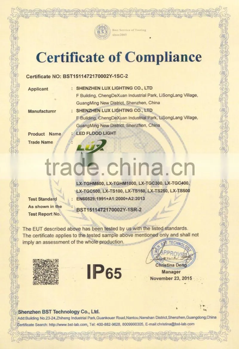 CE ROHS Approved Copper Heatpipe Design Patent Gymnasium Light Meanwell Driver 5 Years Warranty 500 Watt LED Flood Light