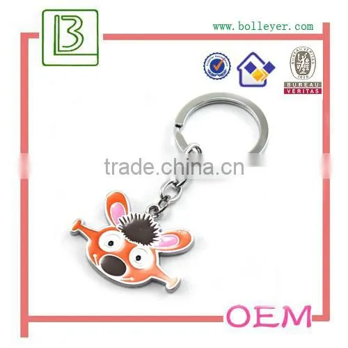 Fashion metal custom kirsite metal keychain