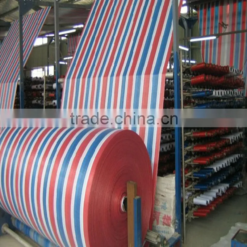 100% Guarantee High Quality Color Stripes Tarpaulin