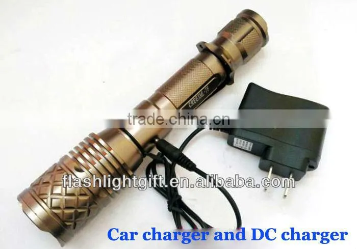 T6 Aluminum Alloy Rechargeable led light torch