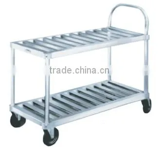 Aluminum Stock Cart Trolley T-Bar or Tubular Deck Heavy Duty